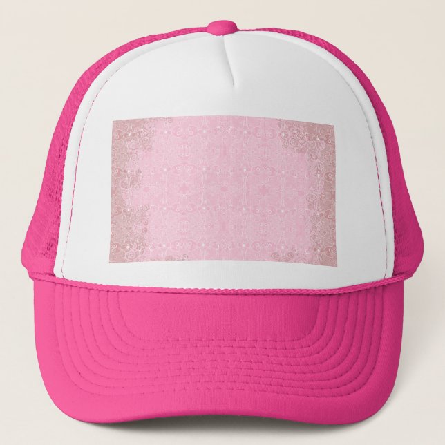 Owl and Firefly Lace Trucker Hat (Front)