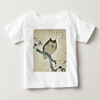 Owl and magnolia Ukiyoe Baby T-Shirt