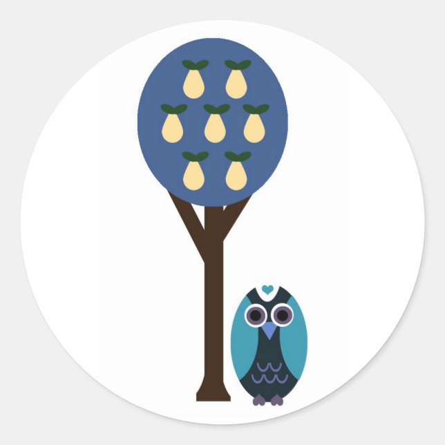 Owl and Tree stickers (Front)