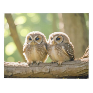 Owl Animal Nature Wildlife Affection Caring Notepad