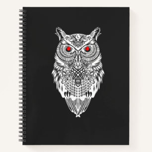 owl art notebook