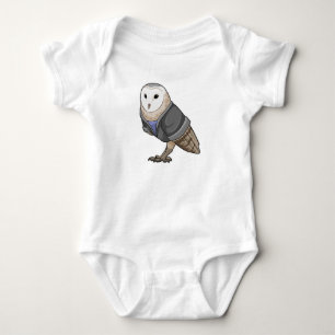 Owl as Secretary Baby Bodysuit