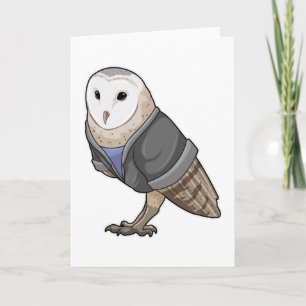 Owl as Secretary Card