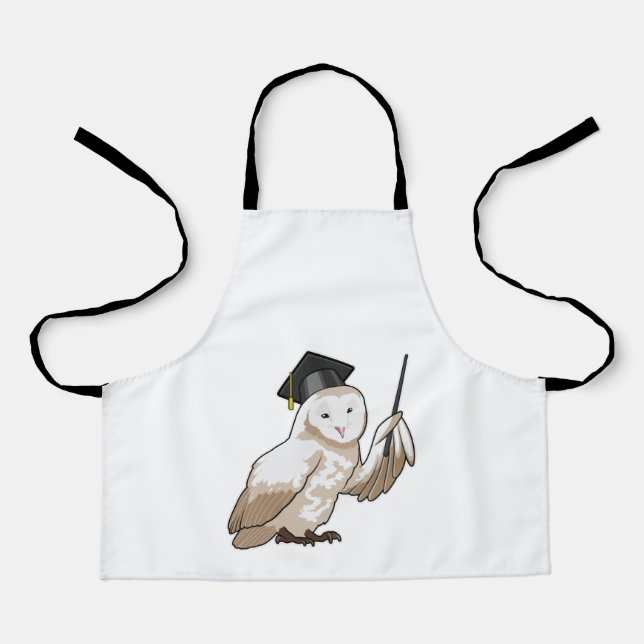 Owl as Teacher with Pointer Apron (Front)