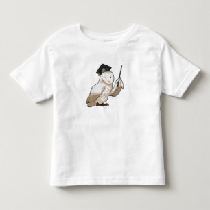 Owl as Teacher with Pointer Toddler T-shirt