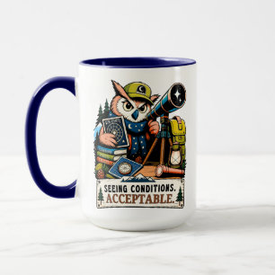 Owl Astronomer Under the Stars Mug