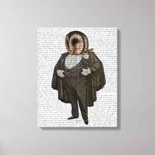 Owl At the Opera Canvas Print