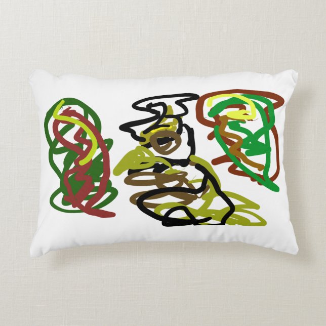 Owl  autumn Kind  Accent Pillow (Front)