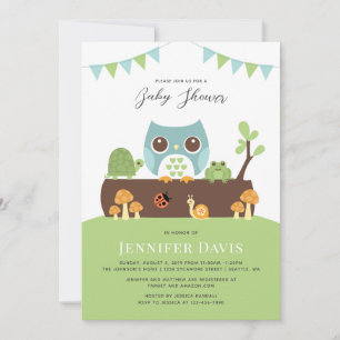 Owl Baby Shower Invitation