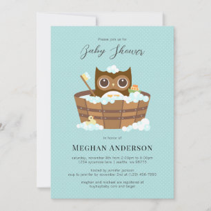 Owl Baby Shower Invitation