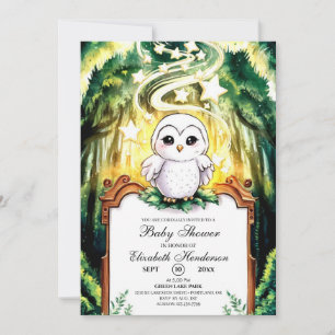 Owl Baby Shower Invitation