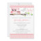 Owl Baby Shower Invitation | Pink Chevron | Girl
