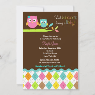Owl Baby Shower Invitations Owls