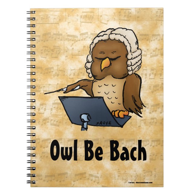 Owl Be Bach Notebook (Front)