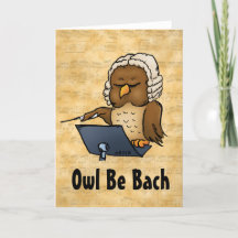 Owl Be Back Funny Blank Inside Greeting Card