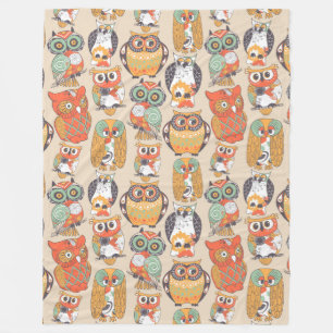 Owl Be Collection Fleece Blanket