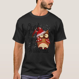 Owl Be Home For Christmas Santa T-Shirt