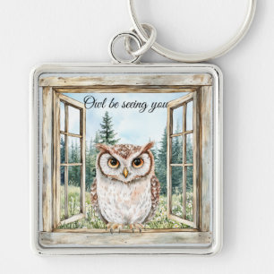 Owl Be Seeing You Keychain