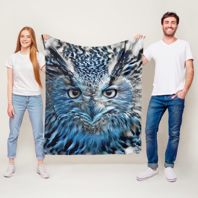 Owl Be Warm In This Fleece Blanket (In Situ)