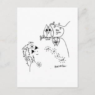 Owl 'Be You'  Postcard