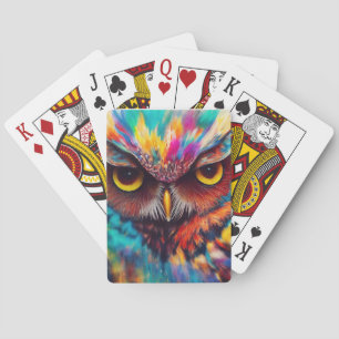 Owl Bird Animal Discovery Adventure Nature Planet Playing Cards