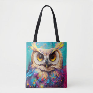 Owl Bird Animal Discovery Adventure Nature Planet Tote Bag