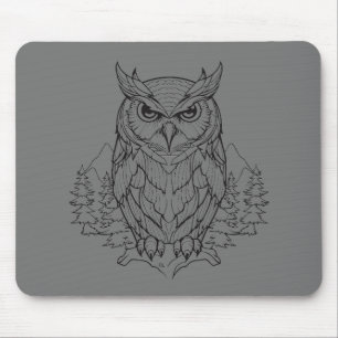 Owl Bird Animal Freedom World Wildlife Wonder Art Mouse Pad