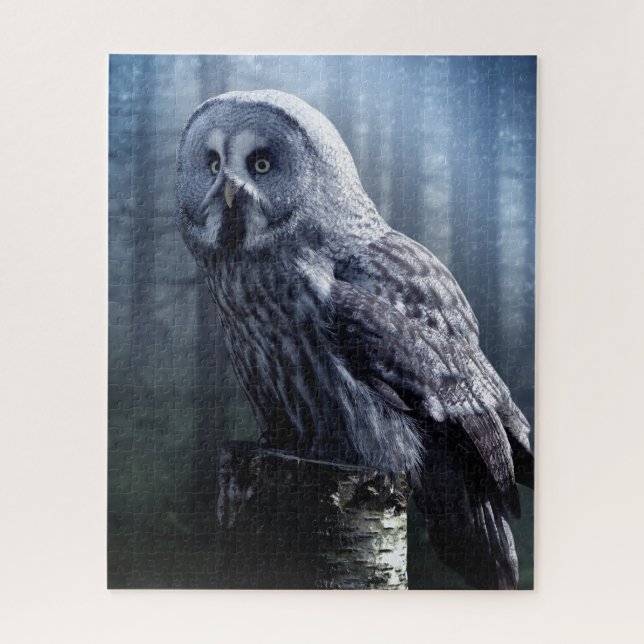 Owl Bird Animal Woodland Forest  Nature Jigsaw Puzzle (Vertical)