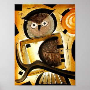 Owl bird  dk_2005aug8r poster