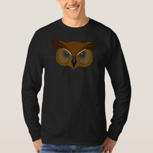 Owl Bird Motif Animal Birds Of Prey Imprint 3 T-Shirt