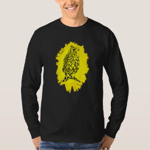 Owl Bird Of Prey Beak Claws Animal Colourful Birds T-Shirt
