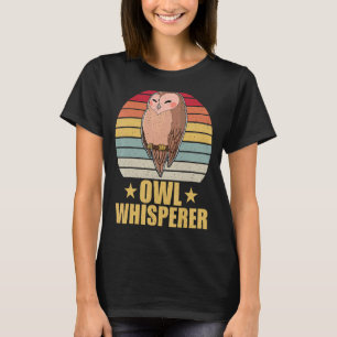 Owl Birds Ornithologist Biology Biologist Night Cu T-Shirt