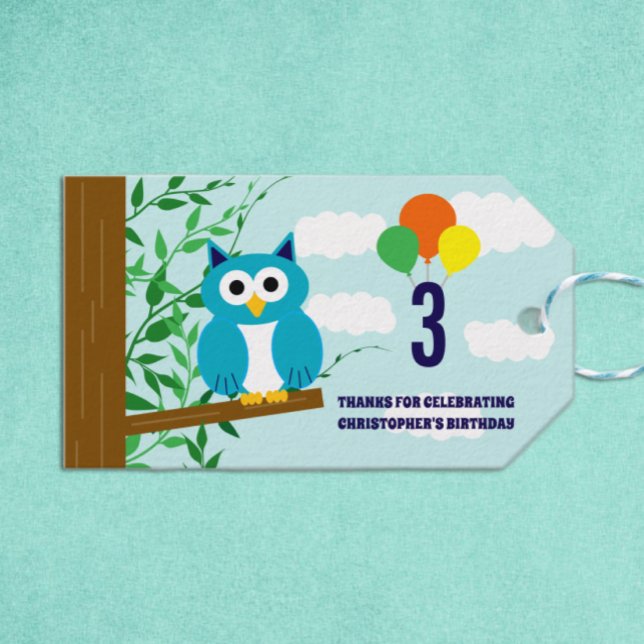 Owl Birthday Gift Tags (Creator Uploaded)