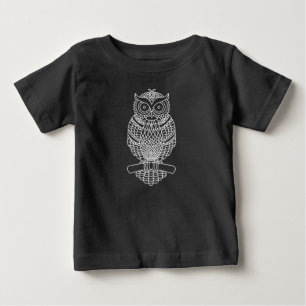 Owl (black) - Baby T-Shirt