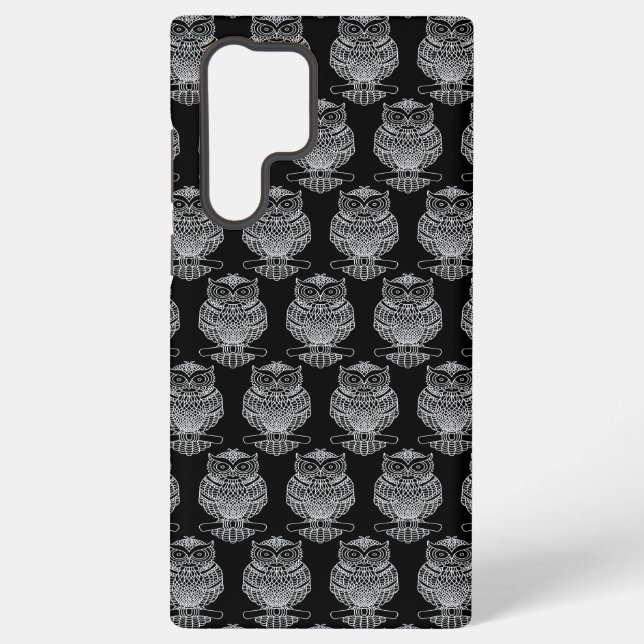 Owl (black) - Samsung Case (Back)