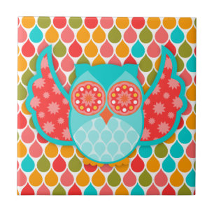 Owl Boheme Blu Tile