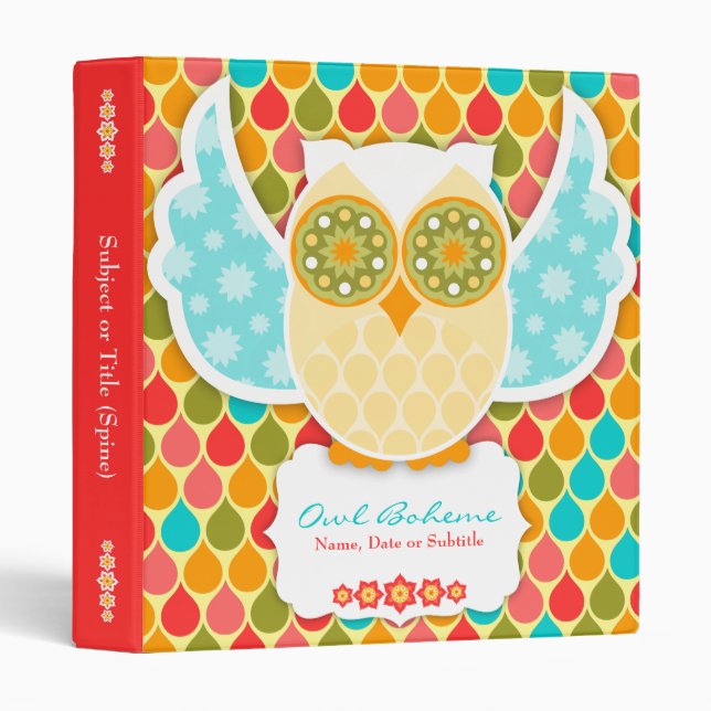 Owl Boheme White Binder (Front/Spine)
