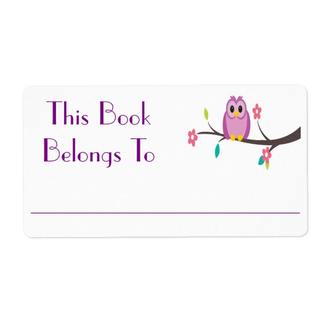 Owl Book Sticker (Front)