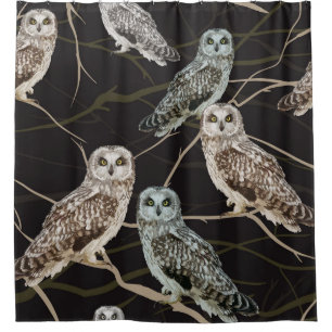 Owl Branch: Solitary Bird Perch.