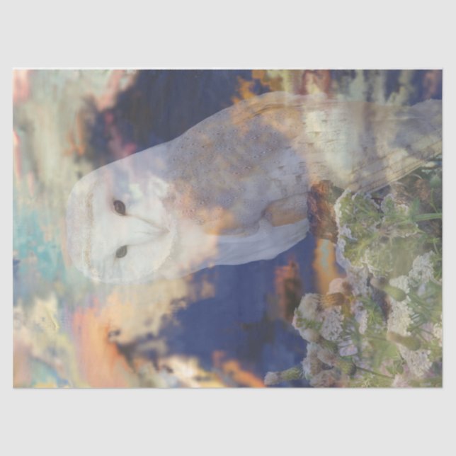 Owl Breeze Decoupage Tissue Paper (Front)