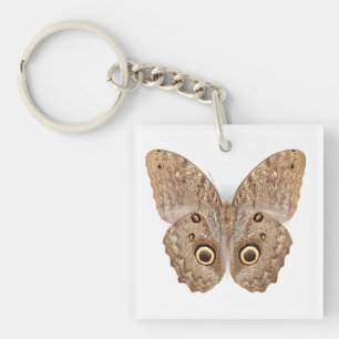 Owl Butterfly Keychain