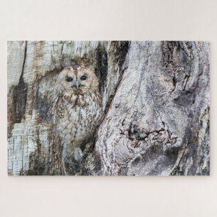 Owl Camouflage Wildlife Bird Of Prey Predator Bird Jigsaw Puzzle