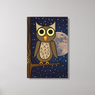 owl canvas print