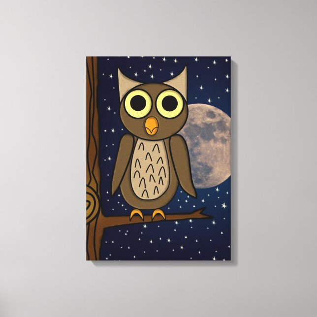 owl canvas print (Front)