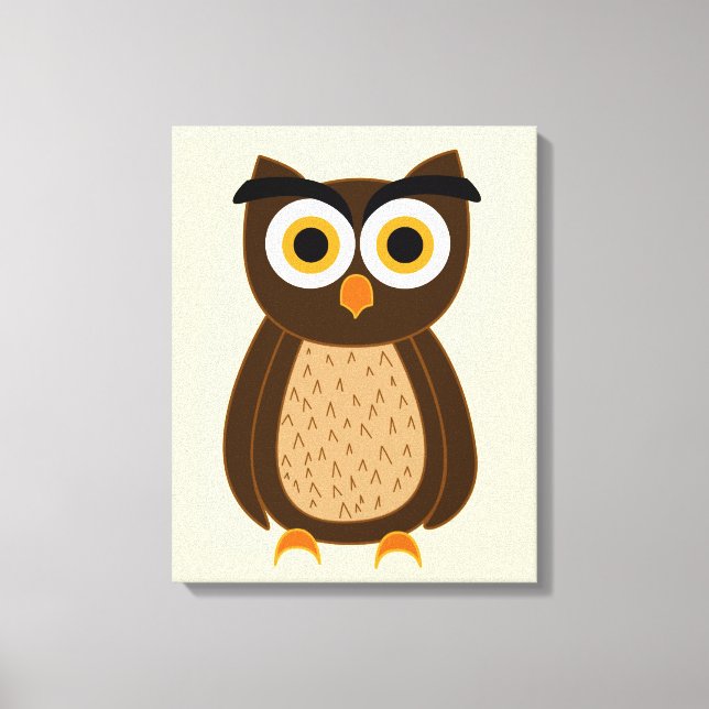owl canvas print (Front)