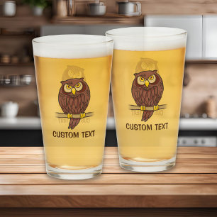 Owl Cartoon Glass