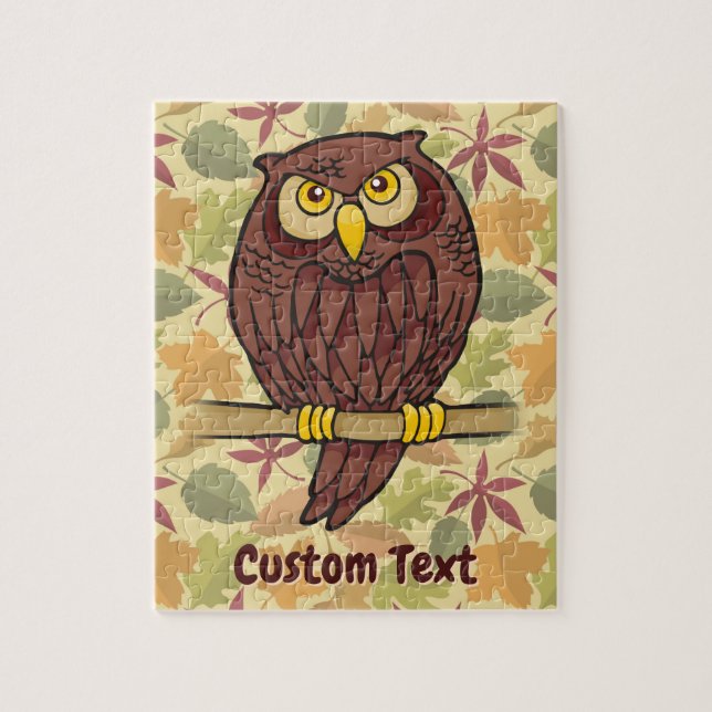 Owl Cartoon Jigsaw Puzzle (Vertical)