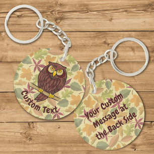 Owl Cartoon Keychain