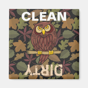 Owl Cartoon Magnet