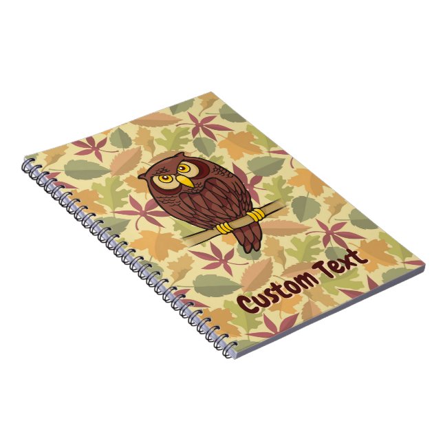 Owl Cartoon Notebook (Right Side)